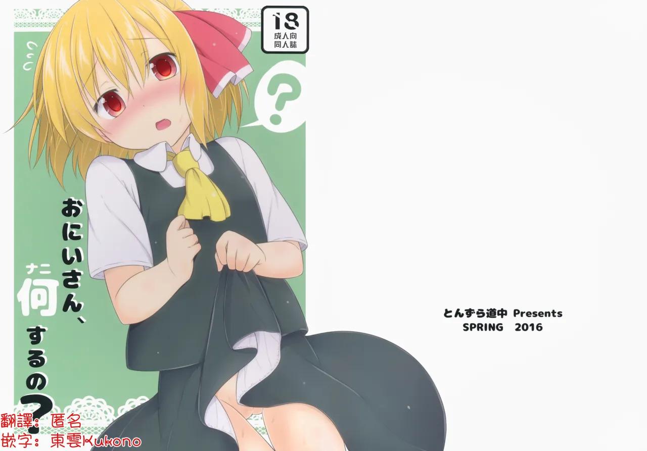 (Reitaisai 13) [Tonzura Douchuu (Kazawa)] Onii-san, Nani Suru no? | 哥，这什么啊 (Touhou Project)